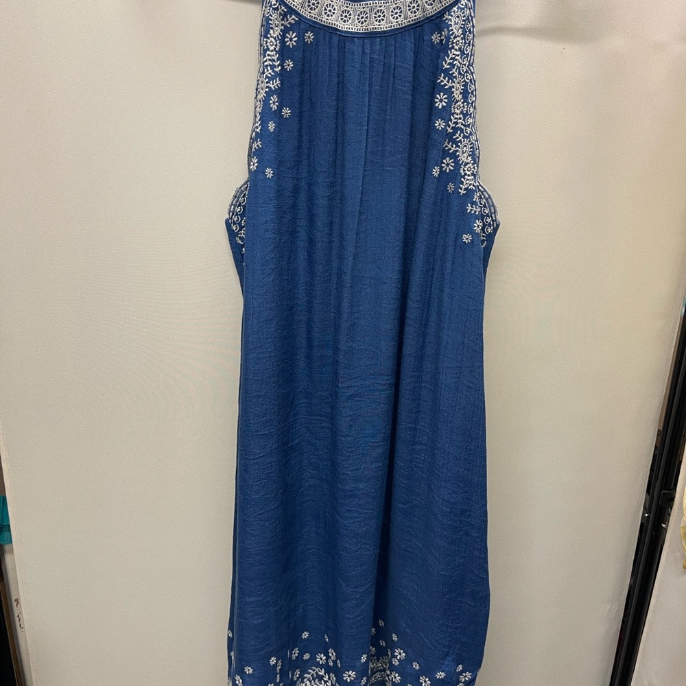 THML Blue Dress with White Detailing